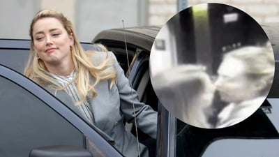 Revelan fotos de Amber Heard besándose con ¿Cara Delevingne?