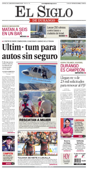 Edición impresa dde El Siglo de Durango, sábado 17 de enero de 2026