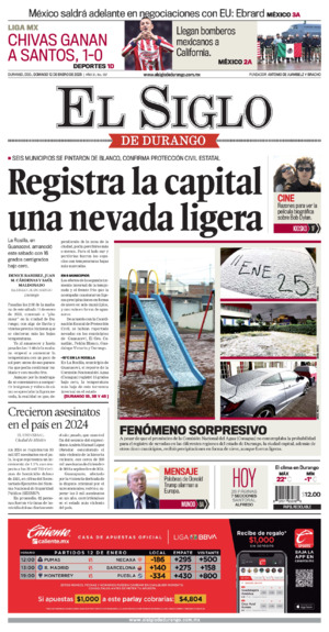 Edición impresa dde El Siglo de Durango, sábado 17 de enero de 2026