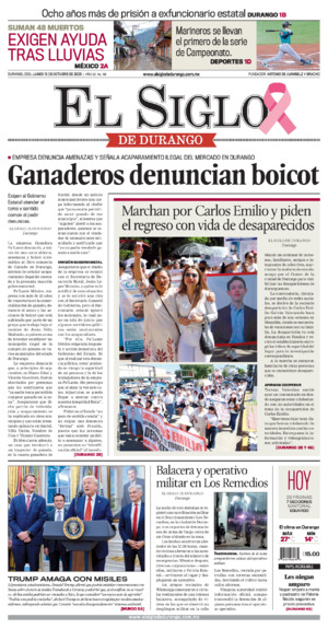 Edición impresa dde El Siglo de Durango, martes 18 de noviembre de 2025