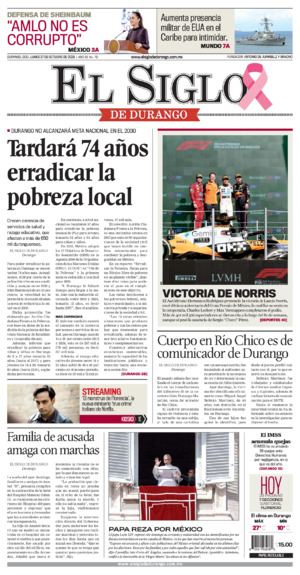 Edición del lunes 27 de octubre de 2025