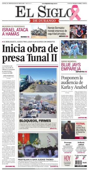 Edición del miércoles 29 de octubre de 2025