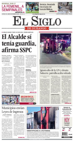 Edición del lunes  3 de noviembre de 2025