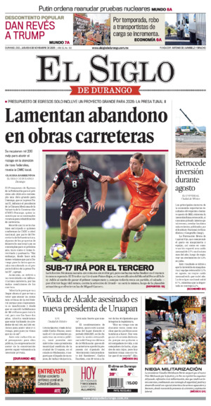 Edición del jueves  6 de noviembre de 2025