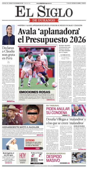 Edición del viernes  7 de noviembre de 2025