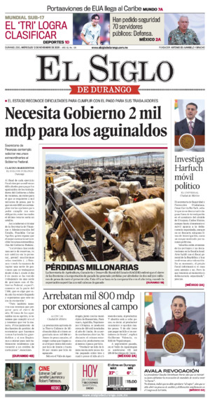 Edición del miércoles 12 de noviembre de 2025