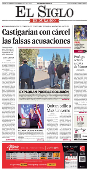 Edición del domingo 23 de noviembre de 2025
