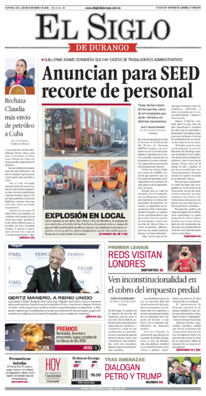 Edición del jueves  8 de enero de 2026