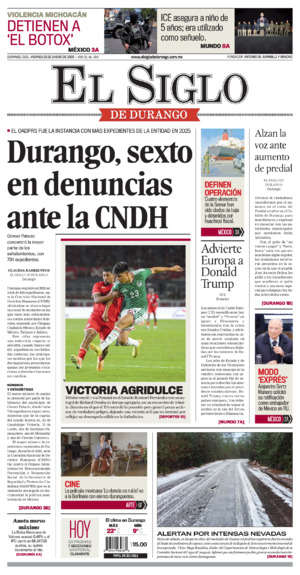 Edición del viernes 23 de enero de 2026