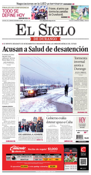 Edición del domingo 25 de enero de 2026