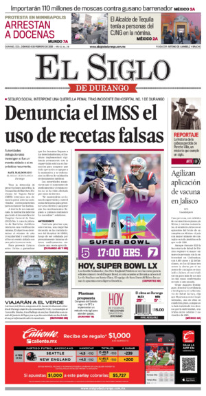 Edición del domingo  8 de febrero de 2026