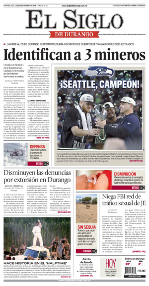 Edición del lunes  9 de febrero de 2026