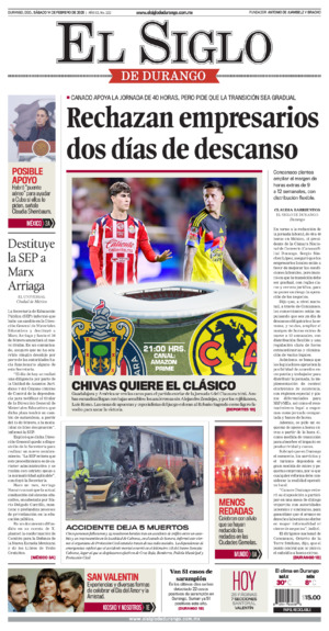 Edición del sábado 14 de febrero de 2026