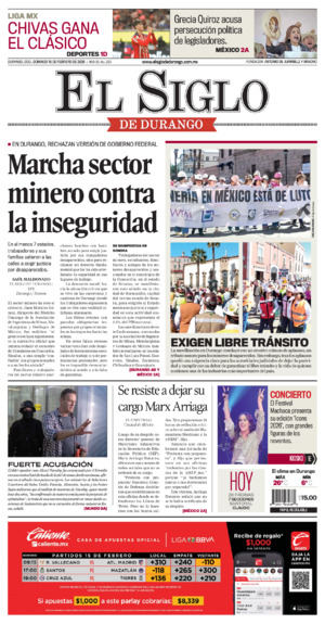 Edición del domingo 15 de febrero de 2026