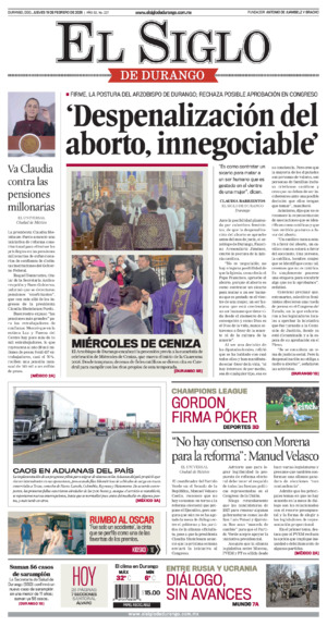 Edición del jueves 19 de febrero de 2026