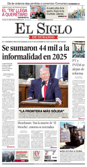 Edición del miércoles 25 de febrero de 2026