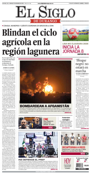 Edición del viernes 27 de febrero de 2026