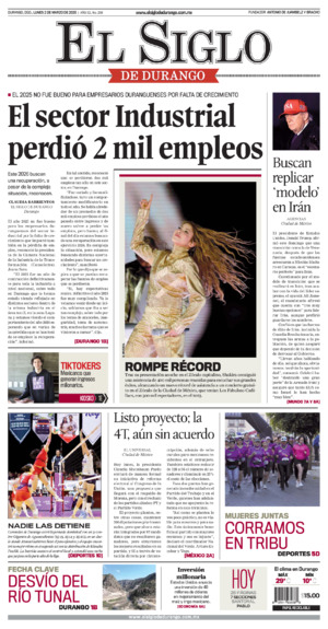 Edición del lunes  2 de marzo de 2026