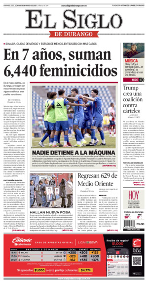 Edición del domingo  8 de marzo de 2026