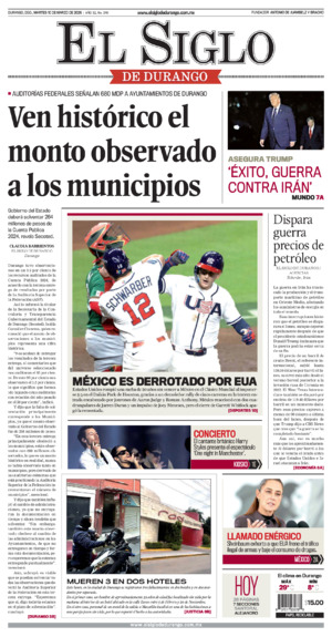 Edición del martes 10 de marzo de 2026