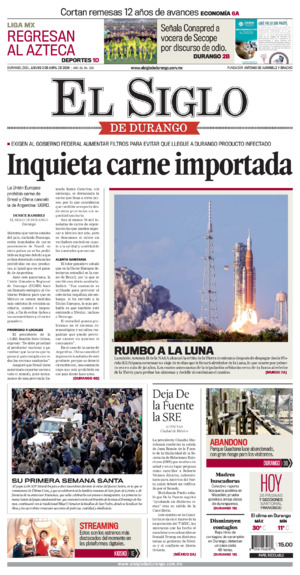 Edición del jueves  2 de abril de 2026