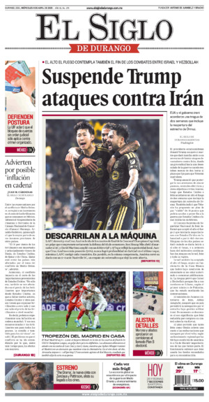 Edición del miércoles  8 de abril de 2026