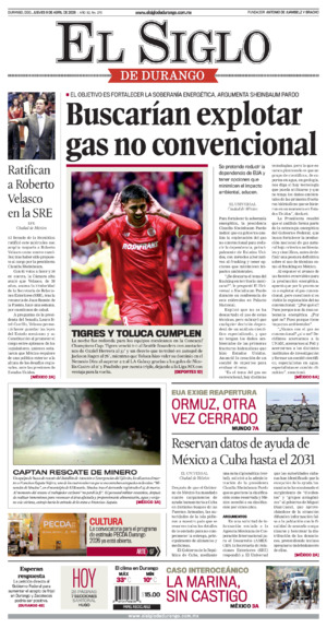 Edición del jueves  9 de abril de 2026