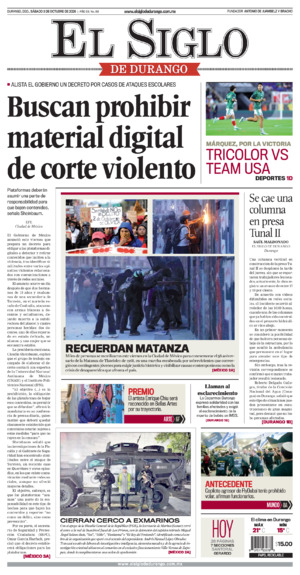Edición del sábado  3 de octubre de 2026