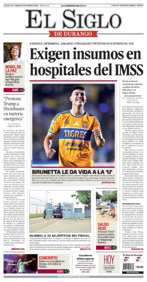 Edición del sábado 10 de octubre de 2026