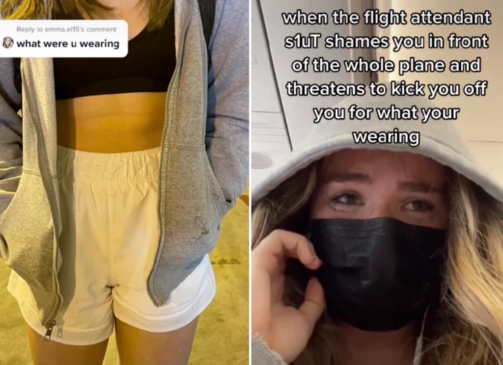 Joven denuncia que intentaron bajarla de un avión por la ropa que traía puesta - Vimarsana News