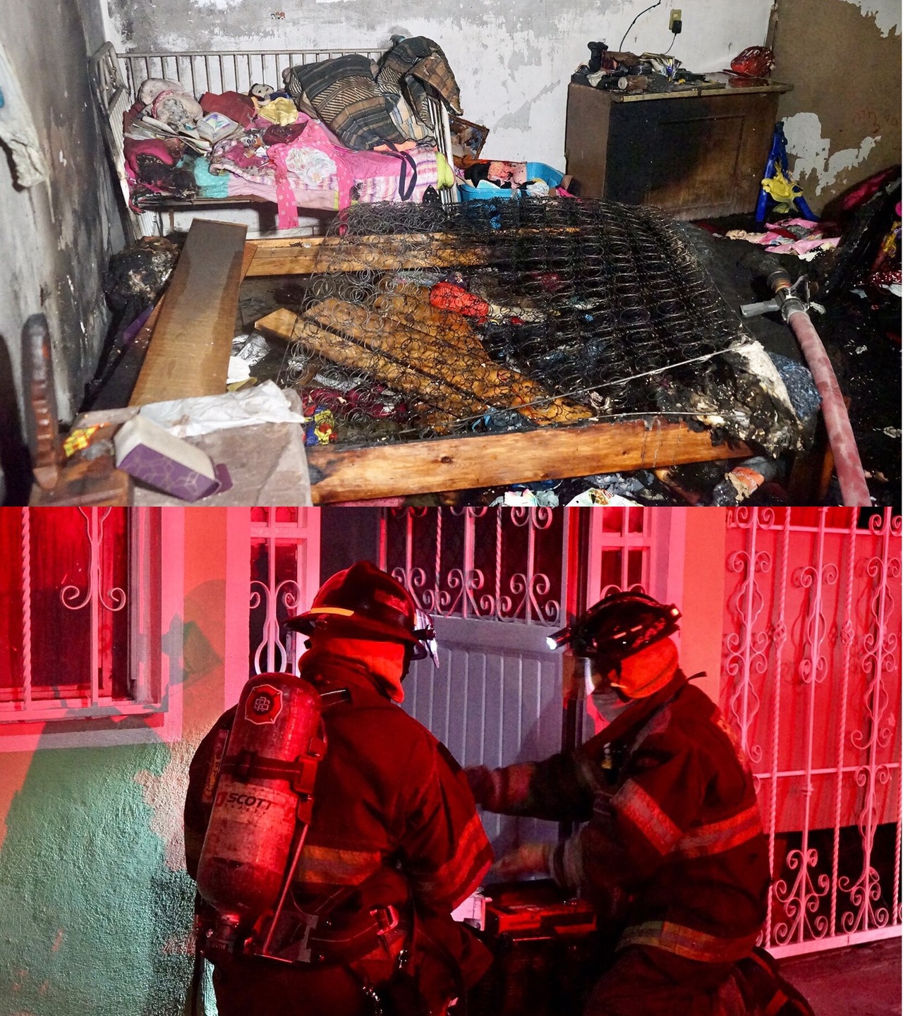 Incendio en Santiago deja daños materiales