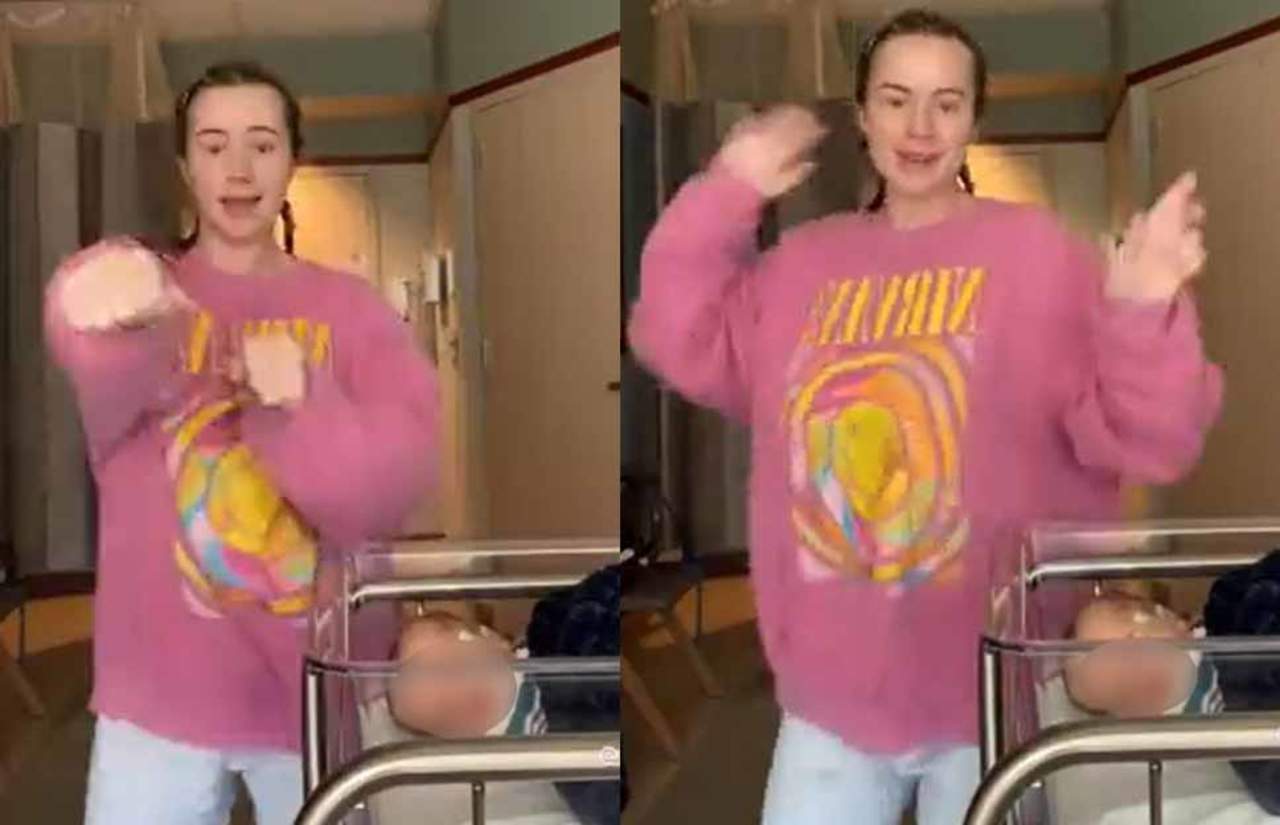 Tunden a 'tiktoker' que se grabó bailando junto a su bebé enfermo