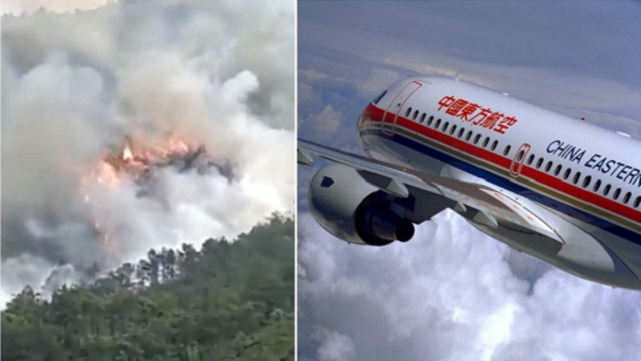 VIDEO: Avión con 132 personas a bordo se estrella en el sur de China